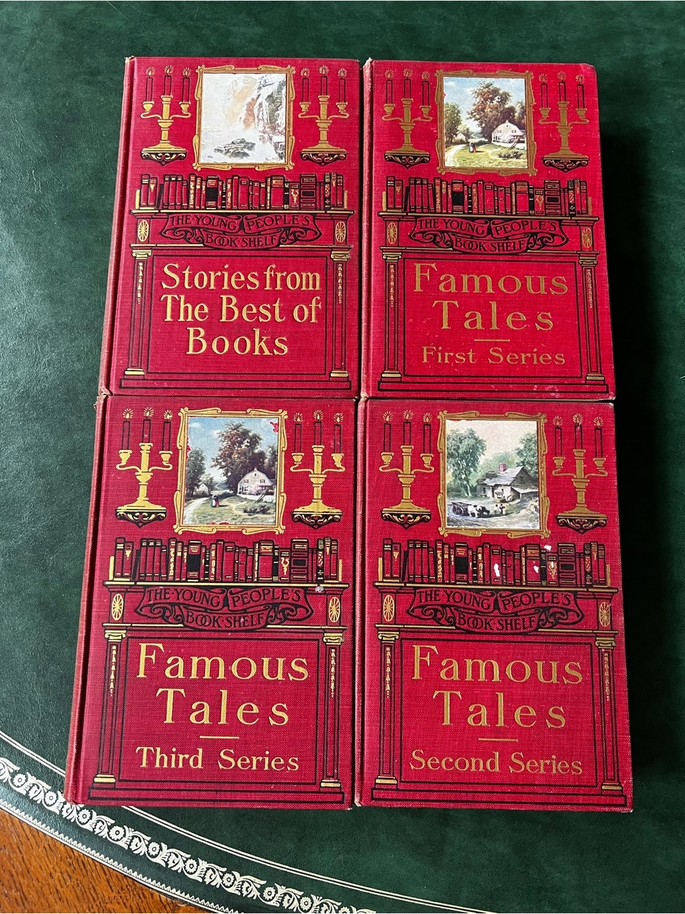 Vintage 1920s Set of Hardcover Books The Young People's Book-Shelf